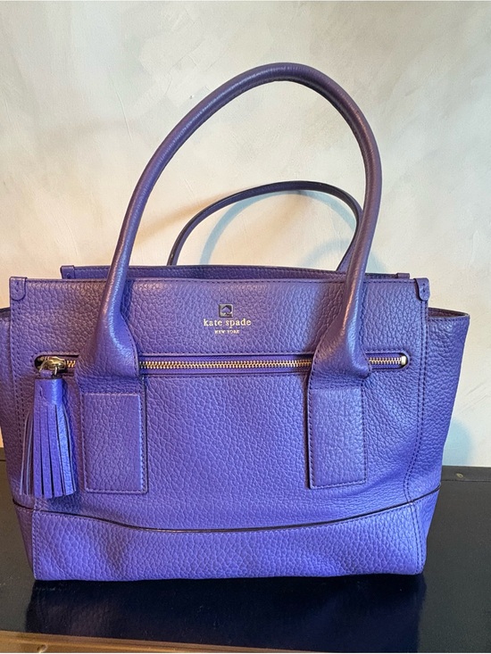 kate spade Handbags - kate spade Purple Pebbled Leather Tote Bag
